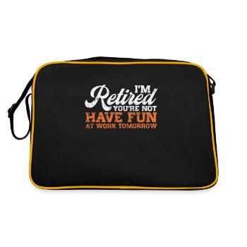 Retirement - Retro Bag - black/gold - Back