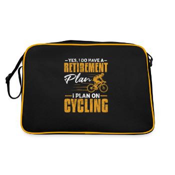 Vélo de retraite - Sac Retro - noir/or - Dos
