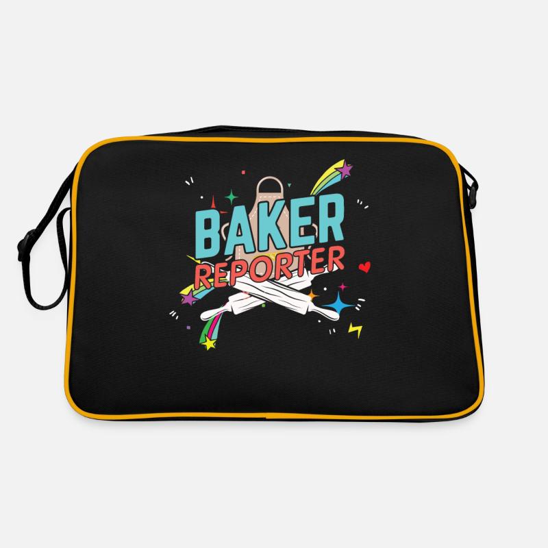 Baker Reporter Cook Chef Cookies Pâte de Noël Sac Retro