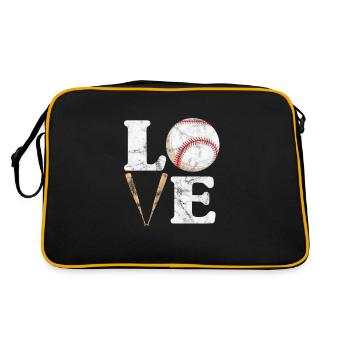 Softball - Retro Bag - black/gold - Back