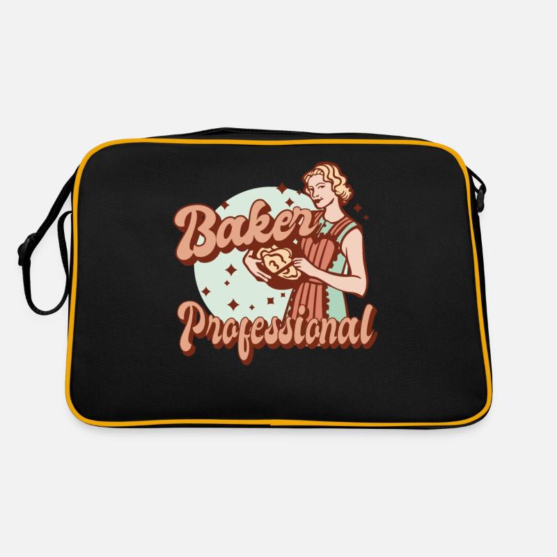 Baker Professional Cook Chef Cookies Christmas Retro Bag