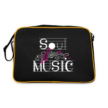 Musique Soul Afro Soul Partitions Musicales Mu - Sac Retro - noir/or - Dos