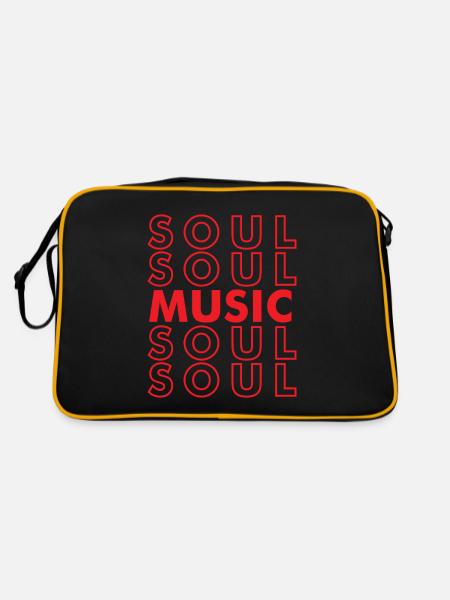 Soul Music for Your Soul Afro Soul Music Lovers - Retro Bag - black/gold - Back