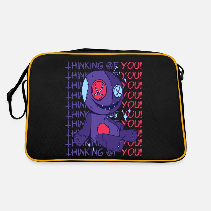 Vaudou je pense à toi ! Sorcière effrayante d’Halloween Sac Retro