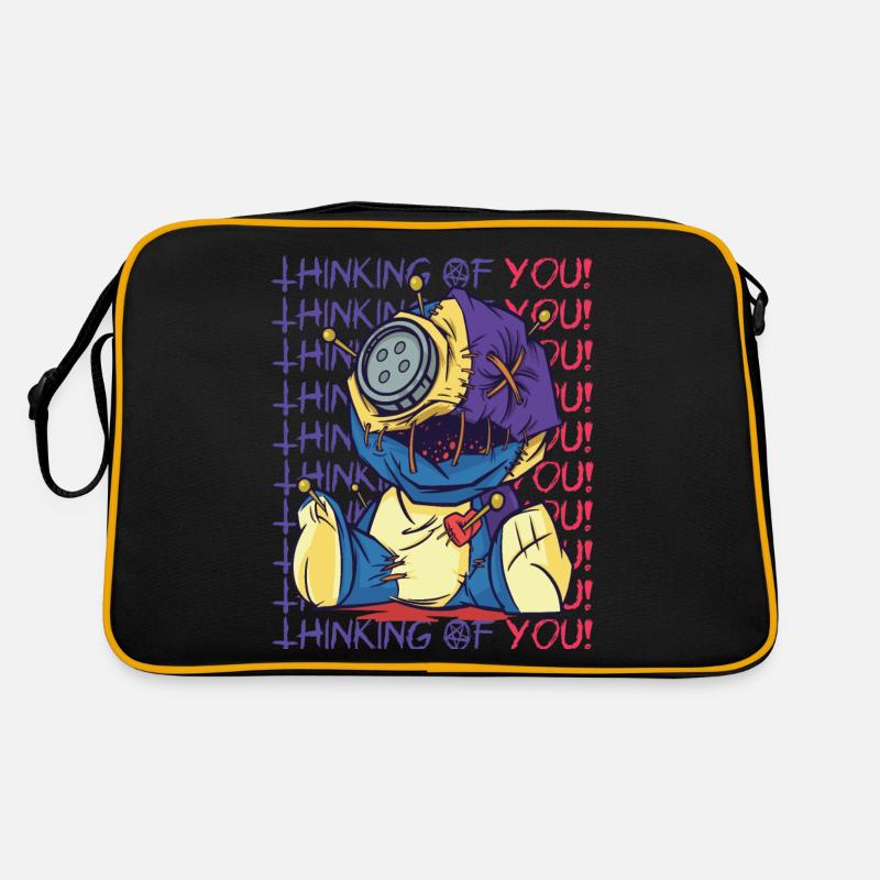 Poupée vaudou effrayante en pensant à vous Hallowee Sac Retro