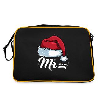 Santa Claus Beanie Mr. Outfit for Christmas - Retro Bag - black/gold - Back