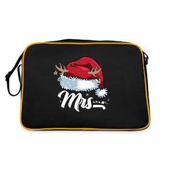 Santa Claus Cap Mrs. Outfit for Christmas - Retro Bag - black/gold - Back