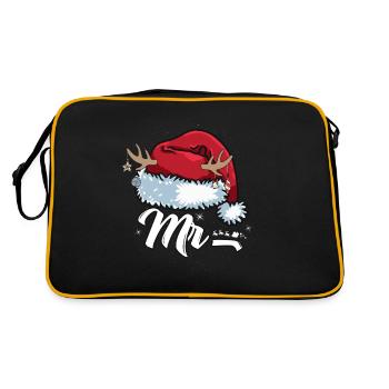 Santa Claus Beanie Mr. Outfit for Christmas - Retro Bag - black/gold - Back