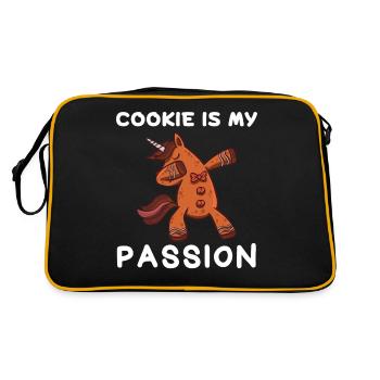 Cookie Ist Mein Passion Baker Master Christmas - Retro Tasche - Schwarz/Gold - Hinten
