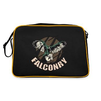 Fauconnerie Faucons Faucons Oiseaux de proie - Sac Retro - noir/or - Dos