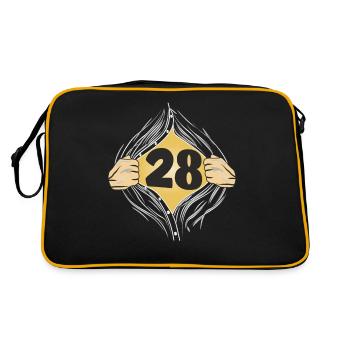 28 PUT ON SHIRT - Retro Bag - black/gold - Back