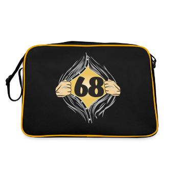 68 CHEMISE SUR - Sac Retro - noir/or - Dos