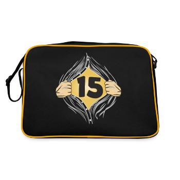 15 METTRE UNE CHEMISE - Sac Retro - noir/or - Dos