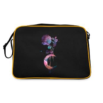 Occult Vintage Moon Rose Witchcraft Occult Witch - Retro Bag - black/gold - Back