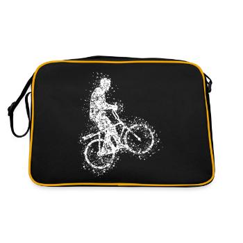 Radball Raindrops Radballer - Retro Bag - black/gold - Back