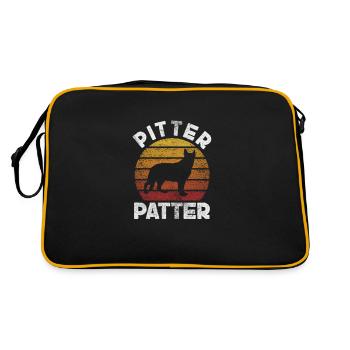 Chien de berger allemand Chiens de compagnie Cadeau - Sac Retro - noir/or - Dos