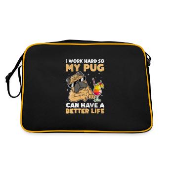 Carlin - Sac Retro - noir/or - Dos