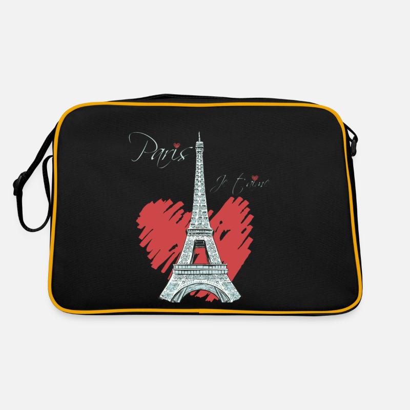 Paris Eiffel Tower Arc de Triomphe Love from Frankre Retro Bag