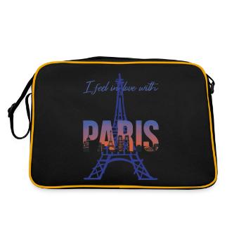 Tour Eiffel J’adore Paris Bonjour de France - Sac Retro - noir/or - Dos