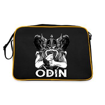 Casque de hache viking Valhalla Warriors Mythologie Odi - Sac Retro - noir/or - Dos