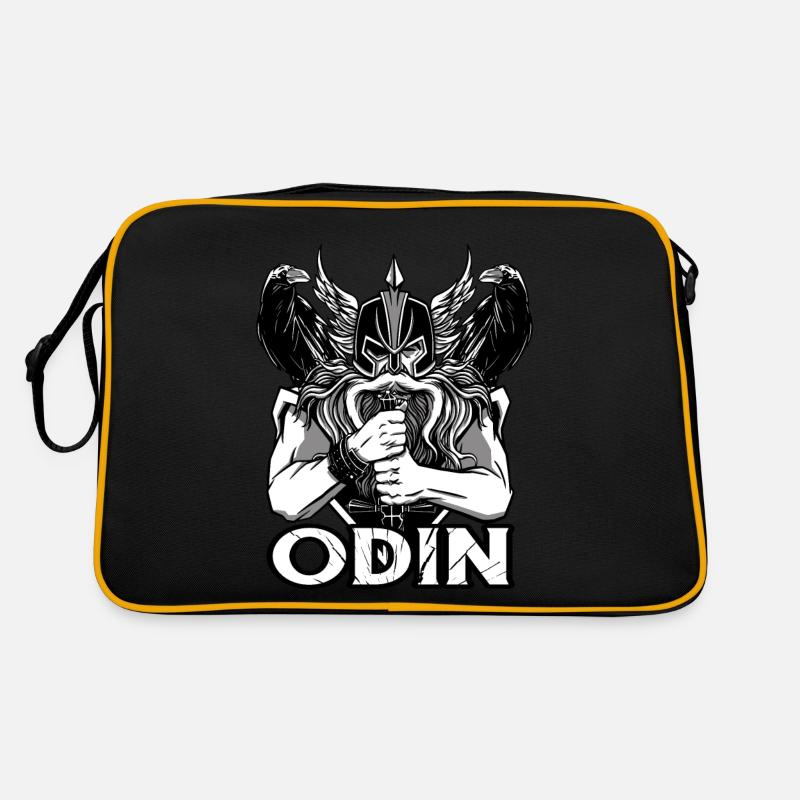 Casque de hache viking Valhalla Warriors Mythologie Odi Sac Retro