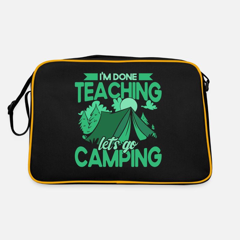 Camping Gift Funny saying for campers Retro Bag