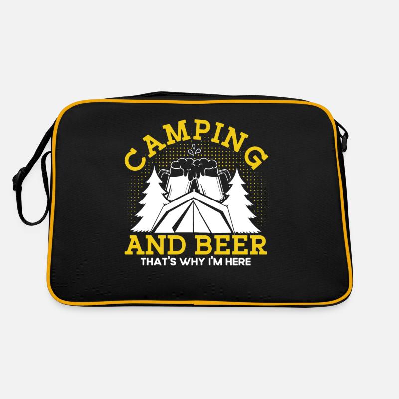 Camping Gift Funny saying for campers Retro Bag