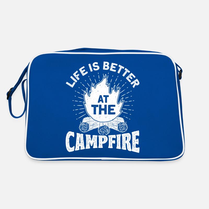 Camping Gift Funny saying for campers Retro Bag