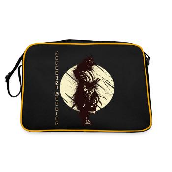 Japanese Warrior Samurai Japanese Art Katan - Retro Bag - black/gold - Back