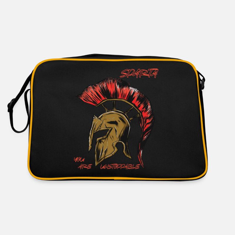 Spartan Helmet Ancient Greece Warrior Gladiator Retro Bag