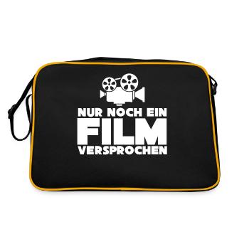 Kino Filmabend Kinofilme Filme Heimkino - Retro Tasche - Schwarz/Gold - Hinten