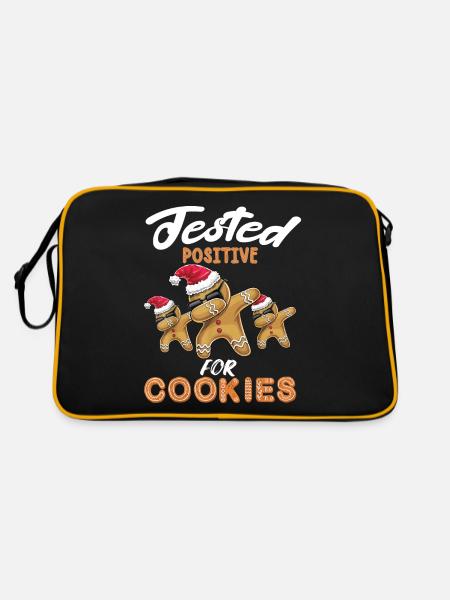 Positif sur Cookie Chef Noël - Sac Retro - noir/or - Dos
