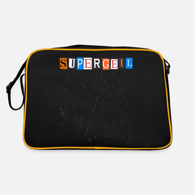 Supergeil Super Tolle Briefe Aus Einer Zeitschrift Retro Tasche