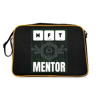 NFT Mentor non-fungible token for virtual - Retro Bag - black/gold - Back