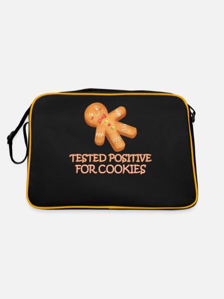 Positif sur Cookie Chef Noël - Sac Retro - noir/or - Dos