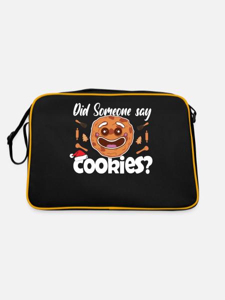 Quelqu’un a-t-il dit Cookies Passion Chef Noël - Sac Retro - noir/or - Dos