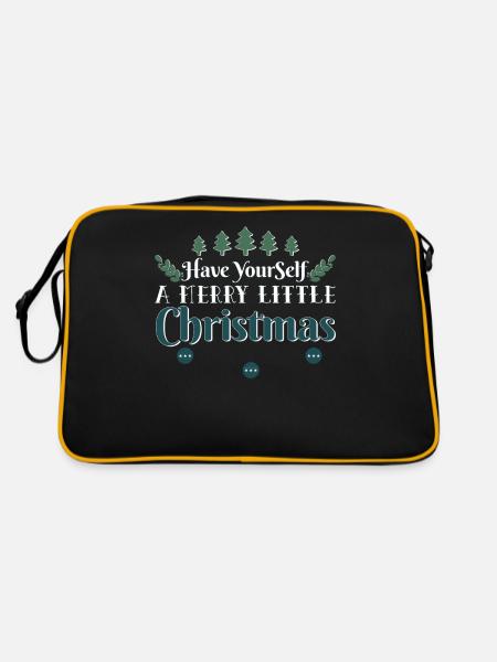 Have a Merry Little Christmas - Retro Bag - black/gold - Back