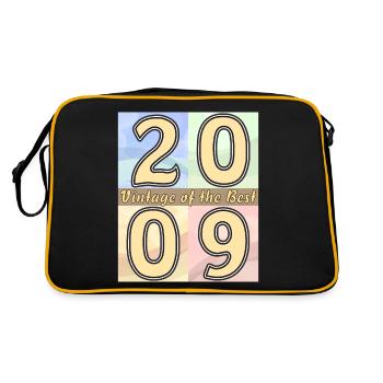 BIRTHDAY YEAR 2009 - Retro Bag - black/gold - Back