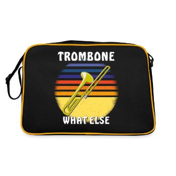 TROMBONE WHAT ELSE - Retro Bag - black/gold - Back