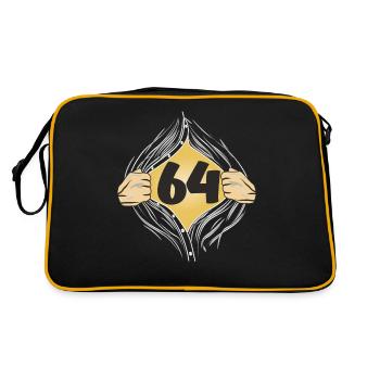 64 CHEMISE SUR - Sac Retro - noir/or - Dos