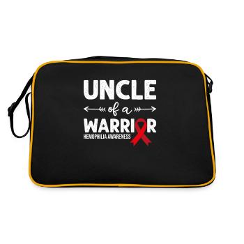 Oncle d’un guerrier, Hémophilie au ruban rouge - Sac Retro - noir/or - Dos