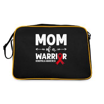 Maman d’un guerrier, Ruban rouge Sensibilisation à l’hémophilie - Sac Retro - noir/or - Dos