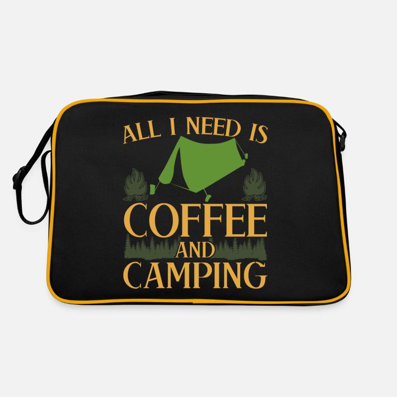Camping Camping Coffee Tents Tent Camper Retro Bag