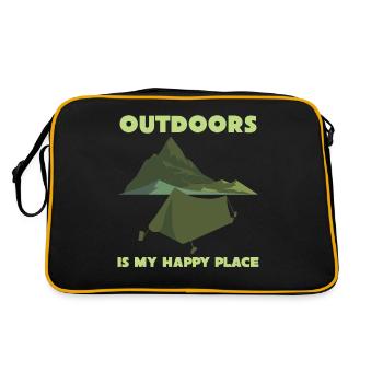 Camping Camping Tente de camping - Sac Retro - noir/or - Dos