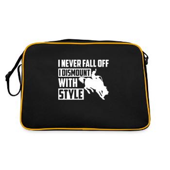 Je ne tombe jamais démonter avec style, rodéo - Sac Retro - noir/or - Dos