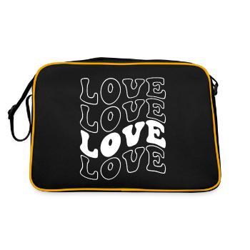 Love Love Font - Retro Bag - black/gold - Back