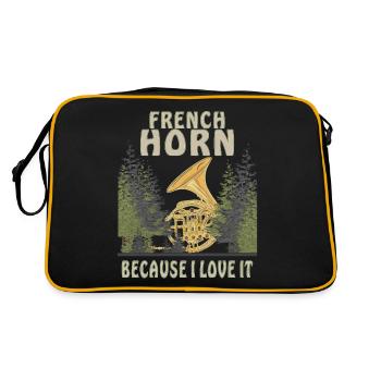 LE COR FRANÇAIS PARCE QUE J’ADORE ÇA - Sac Retro - noir/or - Dos