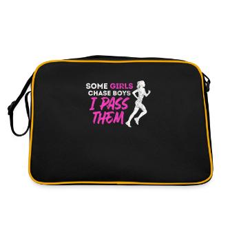 Running Runner Jogging Jogging Runner Gift - Retro Bag - black/gold - Back