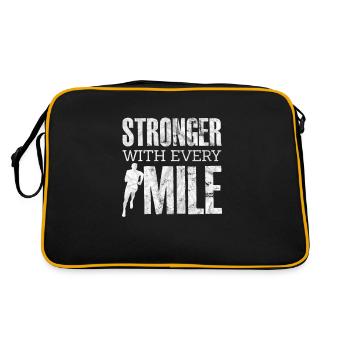 Running Runner Jogging Jogging Runner Gift - Retro Bag - black/gold - Back