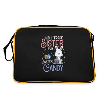 Soeur Frères et sœurs de Pâques Frère Cadeau - Sac Retro - noir/or - Dos